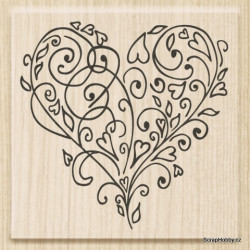 Krucánkové srdíčko 6x5,5 cm