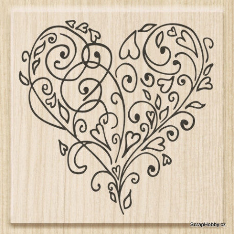 Krucánkové srdíčko 6x5,5 cm