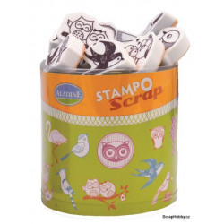 Ptáčci - Razítka - 25 ks + razítkovací polštářek