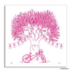 Razítko dřevěné - Kolo u stromu: