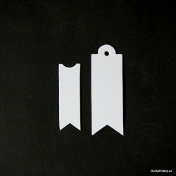 Visačky - 2v1 - 50 ks - bílé