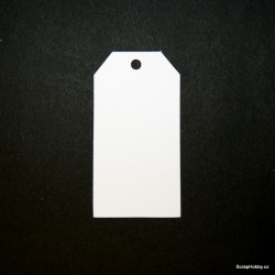Visačky - obdelníkové - střední - 50ks - bílé