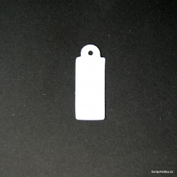 Visačky - obdelníkové - 50ks - bílé