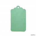 Visačky - s vlnkami 7,5 x 4,5 - 50ks - zelené