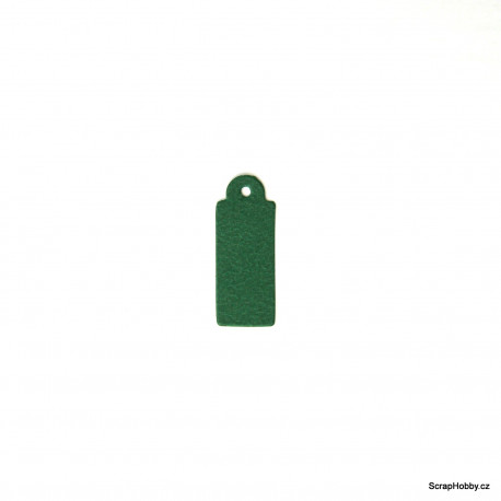 Visačky - obdelníkové - 50ks - zelené