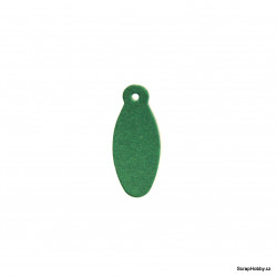 Visačky - oválné - 50 ks - zelené