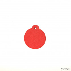 Visačky - kulaté - malé - 50ks - červené
