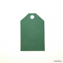 Visačky - kosené 7 x 4,5 - 50ks - zelené