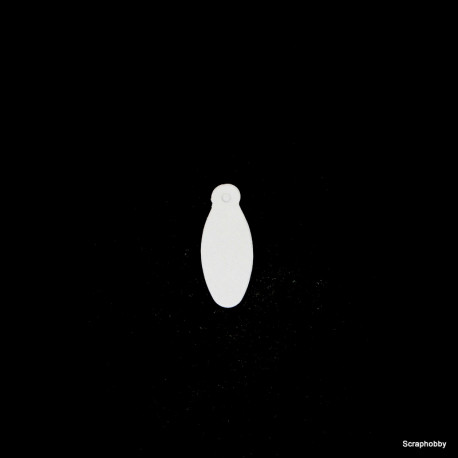 Visačky - oválné - 50 ks