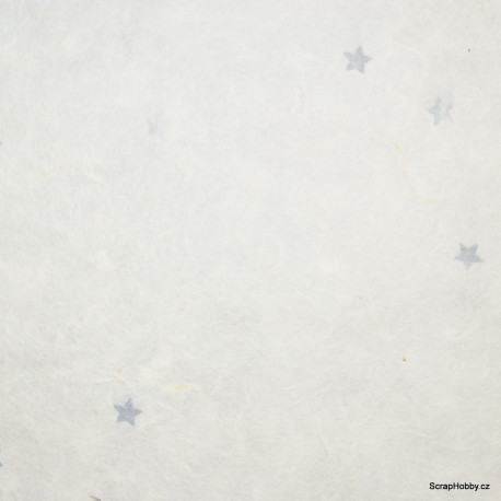 Ruční morušový papír s vlisovanými hvězdičkami