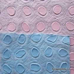 Bavlněný papír - modrý