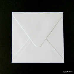 Obálky bílé čtvercové 10 x 10 cm