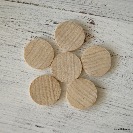Dřevěné placičky 3 cm
