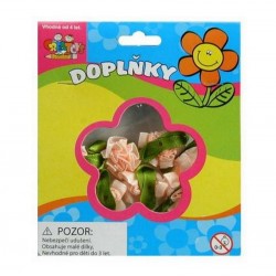 Scrapbooking - Kytičky růžové - látkové