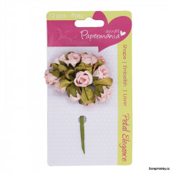 Scrapbooking - Kytičky růžové - 1ks.