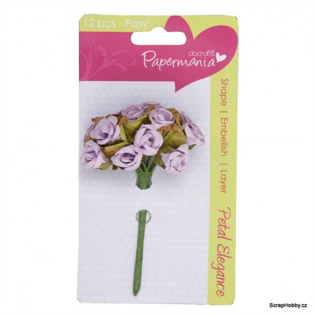 Scrapbooking - Kytičky fialové - 1ks.
