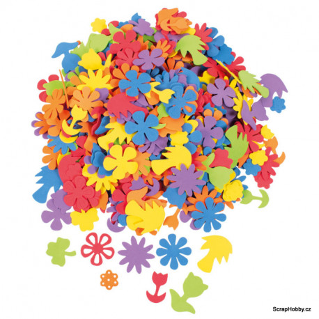 Pěnové výseky - kytičky