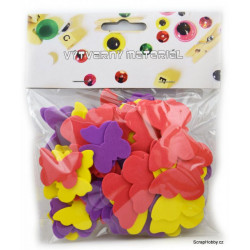 Pěnové výseky - Motýlci - samolepící