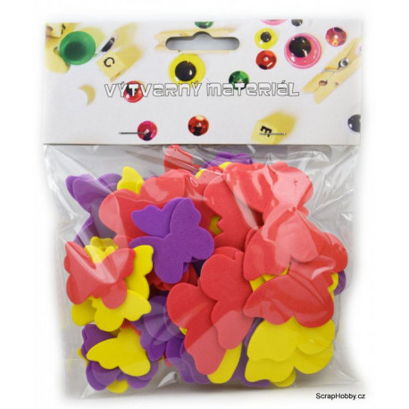 Pěnové výseky - Motýlci - samolepící