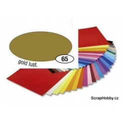 Jednobarvé papíry - Zlatý matný - 130g - A4
