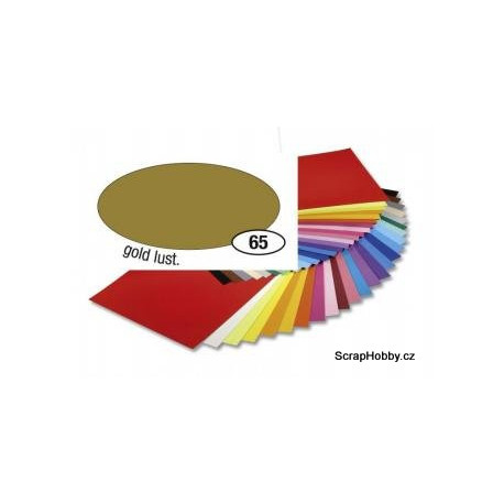 Jednobarvé papíry - Zlatý matný - 130g - A4