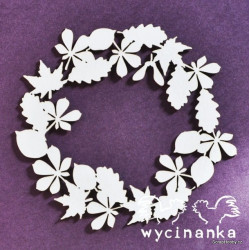 Chipboard - Věneček z listů - 1ks