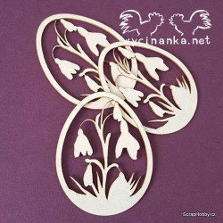 Vajíčka se sněženkami - 3ks