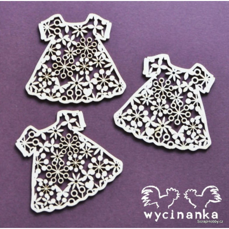 Krajková košilka - 3 ks