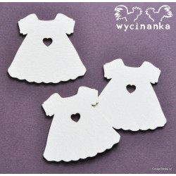 Šatičky se srdíčkem - 3 ks