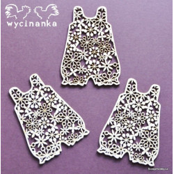 Krajkové kalhotky - 3 ks