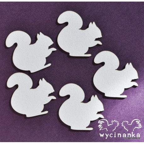 Chipboard - Veverka - 5 ks