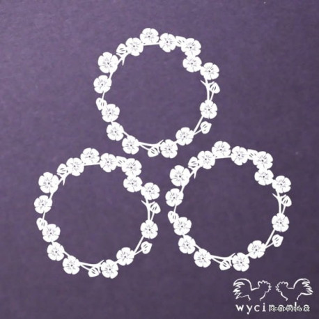 Lněné věnečky - 3 ks