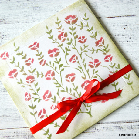 Dárková obálka kytičková