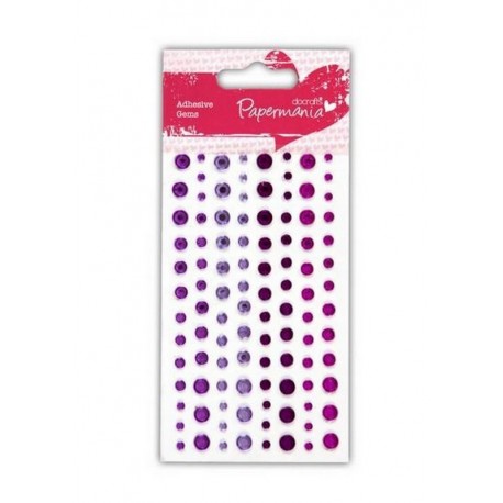 Scrapbooking - Samolepící kamínky - Capsule - Vřesová fialová - 104ks