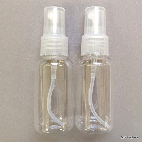 Sada plastových lahviček s rozprašovačem (2ks)