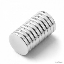 Magnety poniklované 10 mm (20 ks)