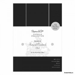 Barevné papíry s texturou 20 ks - černé