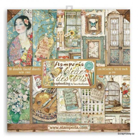 Sada oboustranných papírů 10 ks - Atelier des Arts