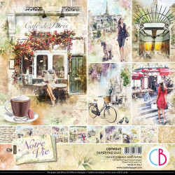 Sada oboustranných papírů 30x30cm Notre Vie (11ks)