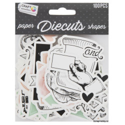 Papírové výseky 100 ks, Vintage