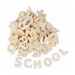 Dřevěná písmenka - 300ks