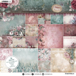 Inner Peace - Sada jednostranných papírů -20,3 x 20,3 cm Přírodní motivy