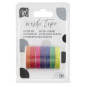 Washi páska - Sada - Duhová - 7 ks