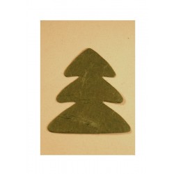 Scrapbooking - Stromeček z ručního papíru - zelený