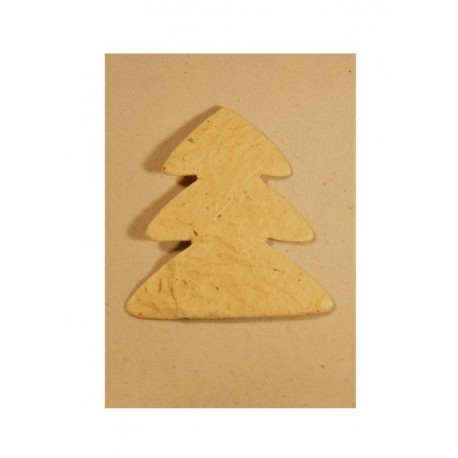 Scrapbooking - Stromeček z ručního papíru - přírodní