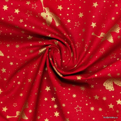 Andělé na tmavě červené