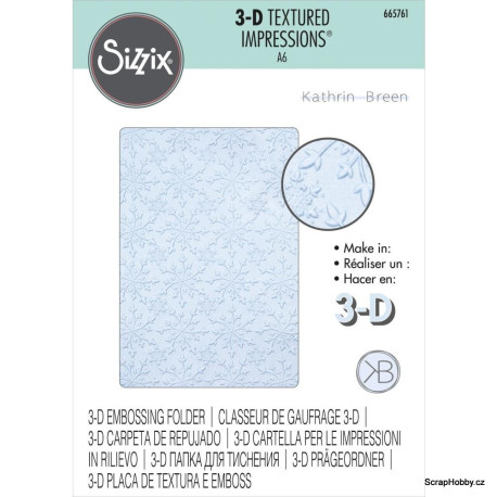 Embosovací kapsa - Sněhové vločky 3D