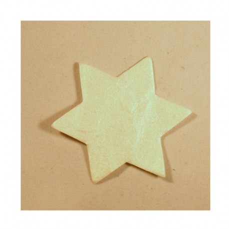 Scrapbooking - Hvězdičky bílé s perleťovým povrchem