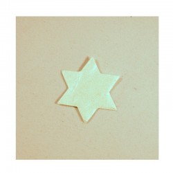 Scrapbooking - Hvězdičky bílé s perleťovým povrchem - malé