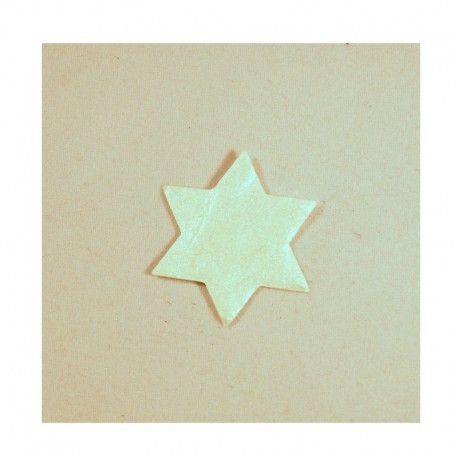 Scrapbooking - Hvězdičky bílé s perleťovým povrchem - malé
